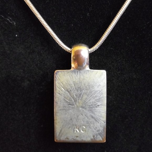 Vintage signed KC Necklace and Earrings - Picture 2 of 8